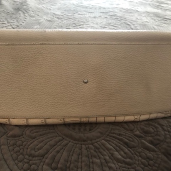 Furla White Shoulder Bag with Snakeskin Straps - Picture 10 of 14